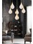 Biana 6'lı Yuvarlak Gold Damla Başlıklı Modern Salon LED Avize 1