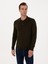Erkek Haki Regular Fit Pamuk Karışımlı Polo Yaka Basic Triko Kazak 50318673-VR027 3