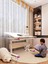 Vega Simple Kız Çocuk Odası Çalışma Masası Yükseklik ve Eğim Ayarlı Masa - 130x70 Cm, Ekru/Fuşya 1