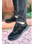 Siyah Süet Erkek Rahat Günlük Su Geçirmez Sneaker 1