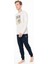 Erkek Penye Dar Paçalı Baskılı Ev Giyim Alt Üst Takım 1
