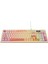 Kb-79 Silent Pro Bej-Pembe-Turuncu Sessiz Rgb Q Membrane Oyuncu Klavyesi 2