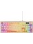 Kb-79 Silent Pro Bej-Pembe-Turuncu Sessiz Rgb Q Membrane Oyuncu Klavyesi 1