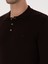 Erkek Kahverengi Regular Fit Pamuk Karışımlı Polo Yaka Basic Triko Kazak 50318673-VR029 7