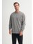 Relax Fit Pamuk Karışımlı 3 Iplik Ham Kumaş SWEATSHIRT-50390 2