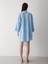 Mavi Flam Keten Kimono Gömlek 2