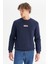 Regular Fit Normal Kesim Bisiklet Yaka Içi Polarlı Lacivert Sweatshirt 1