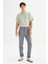 Regular Fit Normal Kesim Normal Bel Pamuklu Esnek Gri Chino Pantolon 1