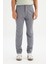 Regular Fit Normal Kesim Normal Bel Pamuklu Esnek Gri Chino Pantolon 2