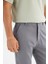 Regular Fit Normal Kesim Normal Bel Pamuklu Esnek Gri Chino Pantolon 4