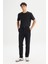 Regular Fit Normal Kesim Normal Bel Pamuklu Esnek Siyah Chino Pantolon 3