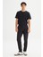 Regular Fit Normal Kesim Normal Bel Yan Cep Detaylı Siyah Casual Pantolon 3