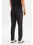 Regular Fit Normal Kesim Normal Bel Yan Cep Detaylı Siyah Casual Pantolon 5