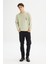 Regular Fit Normal Kesim Bisiklet Yaka Baskılı Mint Yeşili Sweatshirt 2