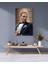 Atatürk Portre Cam Tablo Modern Ev Ofis Salon Hediyelik Büyük Tablo Duvar Dekoru 6