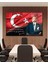 Atatürk Portre Cam Tablo Vatanını En Çok Seven Görevini En Iyi Yapandır Kurum Hediyelik Büyük Tablo 1
