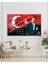 Atatürk Portre Cam Tablo Vatanını En Çok Seven Görevini En Iyi Yapandır Kurum Hediyelik Büyük Tablo 4