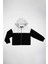 Kadın Siyah Üstü Lame Fermuarlı Kapşonlu Sweatshirt 8