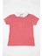 Kız Bebek Pembe Beyaz Yaka Detaylı Yazlık Tişört 8