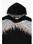 Kadın Gri Omuzdan Kola Pullu Kapşonlu Cepli Sweatshirt 7