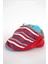 Erkek Çocuk Kırmızı Mavi Çizgili Kulak Detaylı Şapka 5