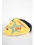 Erkek Çocuk Sarı Yıldız Detaylı Kasket Şapka 5