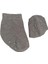 Erkek Bebek Siyah Gri Beyaz Pamuklu Mevsimlik 3'lü Set Kaydırmaz Taban Soket Çorap 6
