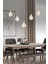 Biana 5'li Sıralı Gold Damla Başlıklı Modern Salon LED Avize 1