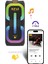 Mxtune 16W Bluetooth Hoparlör LED Işıklı Ses Sistemi Parti Speaker Karaoke Özellikli 4