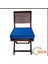 40X40 Desensiz Su ve Leke Itici Duck Kumaş Fermuarlı Bağcıklı Biyeli Sandalye Minderi 5 cm 4