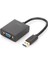 Digitus USB 3.0 &lt;-&gt; VGA Grafik Adaptörü&lt;br&gt; giriş: 1 x USB 3.0 Usb-A Erkek&lt;br&gt; çıkış: 1 x VGA (HD15) Dişi (Full Hd, 1080P)&LT;BR&GT; PLASTIK 1