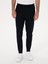 Erkek Lacivert Slim Fit Pamuk Karışımlı Paçası Lastikli Eşofman Altı 50311677-VR033 6