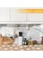 Mutfak Eva Shelf Liner Şeffaf Astar Kaymaz Dolap Içi Çekmece Örtüsü Papatya Desen Mat 45CMX10 Metre 6