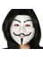 Siyah Renk Takma Kısa Saç ve V For Vendetta Maskesi Anonymous Maskesi (4887) 1