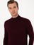 Erkek Açık Bordo Slim Fit Yün Karışımlı Yarım Balıkçı Basic Triko Kazak 50315296-VR263 9