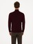 Erkek Açık Bordo Slim Fit Yün Karışımlı Yarım Balıkçı Basic Triko Kazak 50315296-VR263 12