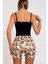 Renkli Ayıcık Desenli Askılı Şortlu Kadın Pijama Takımı 4