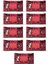 Litaetrend 9 Paket Red Rose Islak Havlu Mendil 90 Adet Kapaklı Gül Kokulu 1