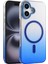 Apple iPhone 16 Glossy Magsafe Kapak - MAVI-(5796) 1