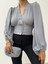 Gri Balon Kol Bluz 1