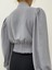 Gri Balon Kol Bluz 4