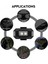 7 Renkli Şarjlı Mini LED Çakarlı Lamba Bisiklet Motosiklet Drone Için Uyarı Işığı 6
