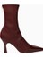 Studıo Amelıa Maverick 90 Nappa Deri Kare Burun, Elastik Arkalı Victorian Topuklu Ankle Bot 1