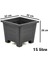 SY-5847 Dekoratif Plastik Kare Ayaklı Saksı 15 Litre No 4 2