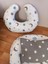 Mavi Bulutlu Koyu Yıldız Oval Yataklı 10 Parça Babynest Seti 2
