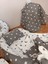 Mavi Bulutlu Koyu Yıldız Oval Yataklı 10 Parça Babynest Seti 3
