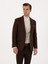 Erkek Kahverengi Slim Fit Yün Karışımlı Flanel Görünümlü Ceket 50310747-VR029 10