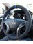 Hyundai I30 Elentra Araca Özel Dikmeli Direksiyon Kılıfı Nokta Nubuk Mavi Ipli 1