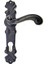 Antika Tarz Dekoratif Pirinç Okyanus Oda Kapı Kolu - 230X46 Mm, Oksit 1