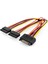 Dahili Y-Güç Kaynağı Kablosu, Erkek/dişi/dişi, 0.3 Metre,sata 15-Pin - 2 x Sata 15-Pin&lt;br&gt; ınternal Y-Power Supply Cable M/f/f, 0.3m, Sata 15-Pin - 2x Sata 15-Pin 1